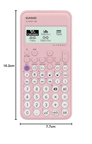 Casio fx-83GTCW Pink Scientific Calculator thumbnail 3