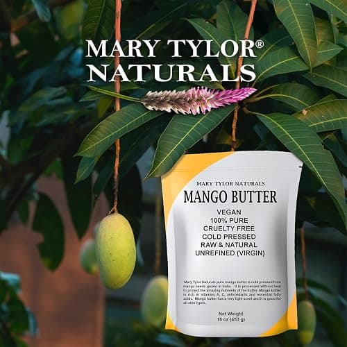 Mary Tylor Naturals Mango Butter 1 lb Cold Pressed, Unrefined,Raw Pure Mango Butter — thumbnail 3