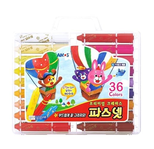 AMOS Pasnet Premium Silky Crayon Oil Pastel 36 Colors Non-toxic Crayon - Image 1