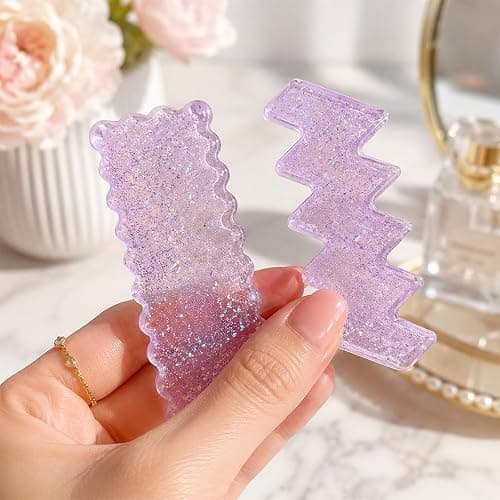 30PCS DIY Hair Clip Jewelry Casting Mold Set, with 10 Thick Hairpin Silicone Molds and 20 Hairclips for Crafts, Hair Clips Molds for Hairpin Making thumbnail 5