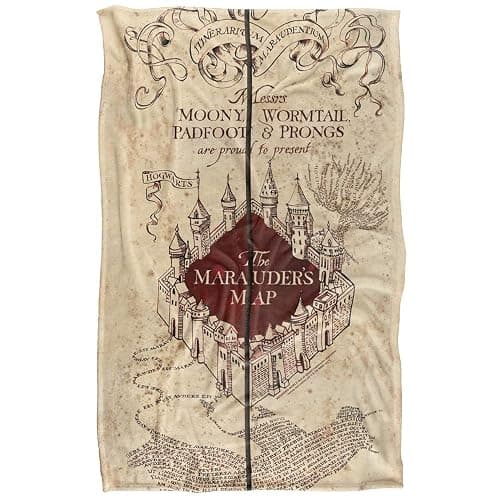 Harry Potter Marauder's Map Officially Licensed Silky Touch Super Soft Throw Blanket 36" x 58" thumbnail 3