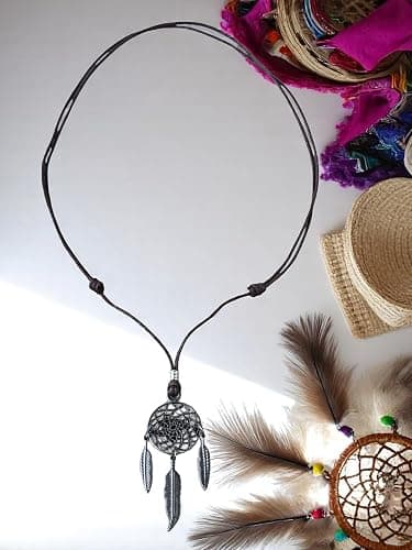 BlueRica Dreamcatcher on Adjustable Cord Necklace thumbnail 4
