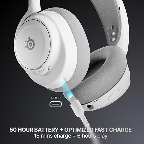 SteelSeries Arctis Nova 7 Wireless Gen 2 Gaming Headset - Real-Time App Control, 50+ HR Play, Neodymium Drivers, Mix 2.4GHz/Bluetooth, PC, PS5, PS4, Switch 1/2, Mobile - White thumbnail 5