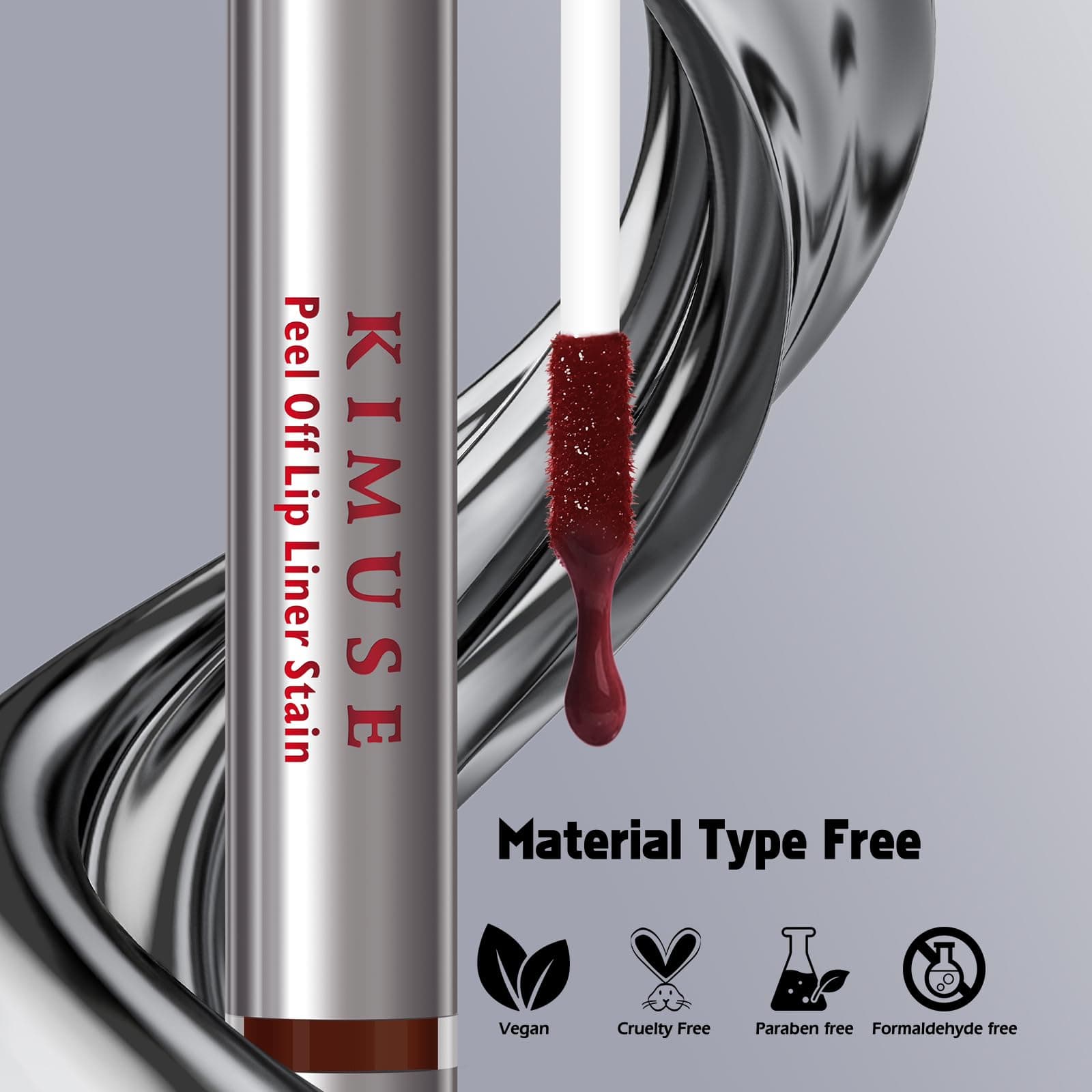 KIMUSE Peel Off Lip Liner Stain, Long Lasting Lip Tint Stain Peel Off, Waterproof, Transfer Proof, Highly Pigmented Color Tattoo Lip Tint Liner, Matte Finish (Nude pinky) thumbnail 7