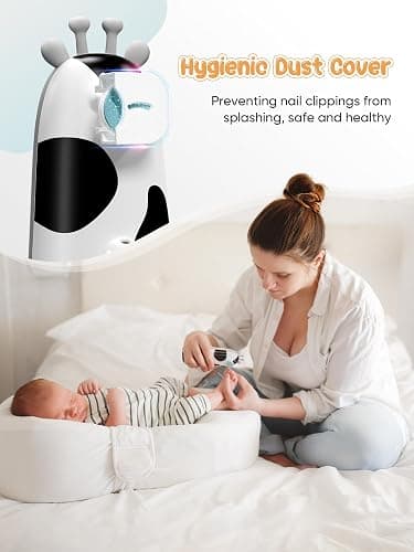 Megainvo Baby Nagelfeile Elektrisch Nageltrimmer Baby Nail File Trimmer Electric Fingernagelfeile Nagelschere Nagelknipser Nagelpflegeset Baby Maniküre Set für Neugeborene, Newborn Baby Essentials thumbnail 5