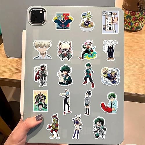 JSYAVG 100pcs Cool My Hero Academia Stickers for Girls Kids Teens Adult,Waterproof Vinyl My Hero Academia Decal for Water Bottle Skateboard Guitar Travel Case Bike Laptop Car Bumper Luggage Phone thumbnail 7