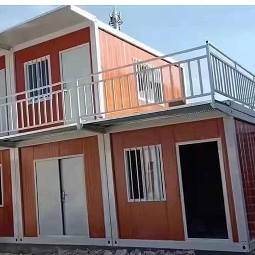 2 Story Granny Flat Expandable House Prefab Tiny Home Steel Container House Expandable Modular Villa Mobile Prefabricated Home Portable Trailer House Villa with Full Equipped Bathroom & Kitchen thumbnail 2