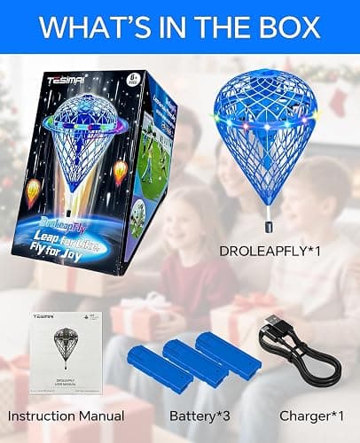 Speokoy Flying Bouncing Orb Ball Toy(3 Replaceable Batteries),Cosmic Flying Orb Ball Motion-Control Hover Spinner with 3D Flips,Hand Drone Orbit,Gift Toys for 6 7 8 9 10+ Year Old Boys Girls Teens(L) thumbnail 7