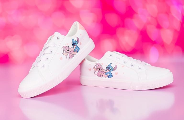 Stitch and Angel Womens Sneakers Low Top Lace Up thumbnail 2