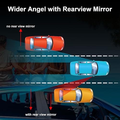 LivTee Blind Spot Car Mirror, HD Glass Frameless Convex Side Mirror Blindspot, Wide Angle Rear View Mirrors for SUVs, Trucks and RVs - Car Accessories thumbnail 2