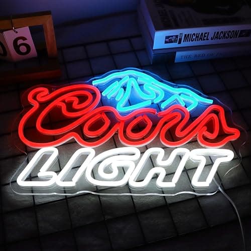 JFLLamp Crs LIGHT Neon Signs for Wall Decor Neon Lights for Bedroom Led Signs Suitable for Man Cave Bar Pub Restaurant Christmas Birthday Party Gift Led Art Wall Decorative Crs Light Bar Sign, 5V Usb Power, 17*11 Inch(Azure+red+white） thumbnail 4