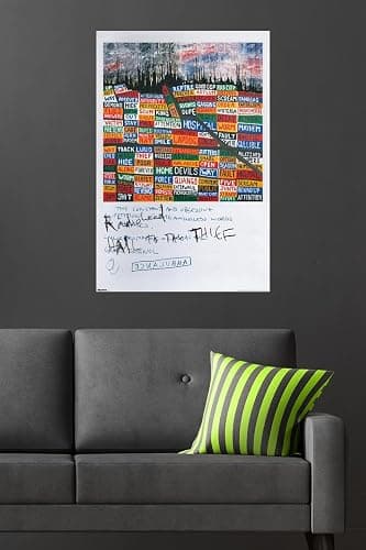 Radiohead - Hail to the Thief Scribble Wall Poster, 34L" x 22.4W", Unframed Version thumbnail 4