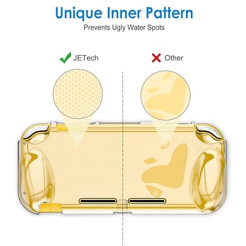 JETech Grip Case for Nintendo Switch Lite, HD Clear | Ergonomic Grip Design, Shock-Absorbing Protection, Anti-Scratch Clear Back, Slim Fit thumbnail 6