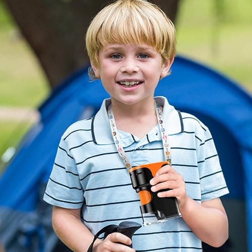 1000X Handheld Microscope for Kids 4K 2.0" Screen Rechargeable Mini Pocket Digital Microscopes w/Slides Kit Portable Edu Gift Age 4-6 8-12 Children Students thumbnail 7