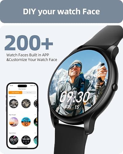 Parsonver Smart Watch for Men Women(Answer/Make Calls), HD Screen Fitness Tracker IP68 Waterproof 100+ Sport Modes, Heart Rate Sleep Monitor, Pedometer, Smartwatch for Android Phones/iPhone Compatible thumbnail 6