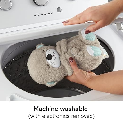 Fisher-Price Baby Toy Soothe 'n Snuggle Otter Portable Plush Sound Machine with Music Lights & Breathing Motion for Newborns 0+ Months - 1 Count (Pack of 1) thumbnail 5