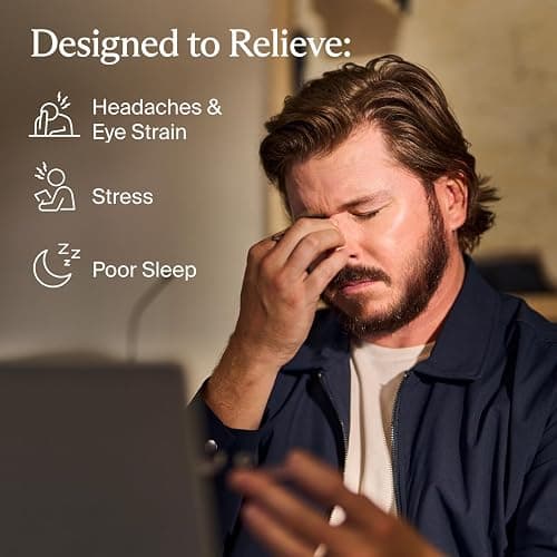Therabody SmartGoggles (2nd Generation) Heated Eye Mask & Eye Massager - Blackout Sleep Mask & Temple Massage for Personalized Relaxation, Stress Relief & Headache Relief thumbnail 3