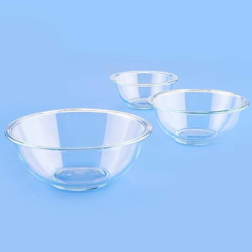 Pyrex Essentials (3-Piece) Glass Mixing Bowls Set For Prepping, Baking and Cooking, Preheated Oven, Dishwasher, Freezer, and Microwave Safe thumbnail 7