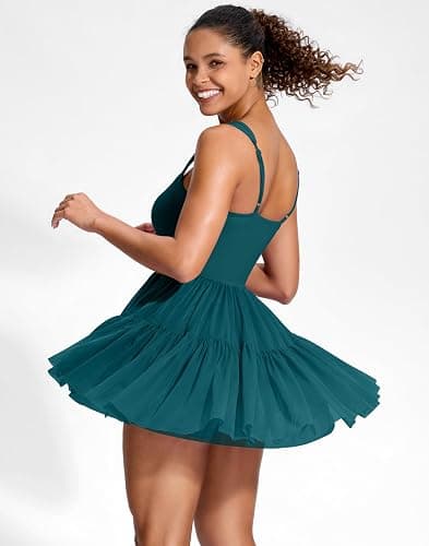 Soothfeel Tennis Dresses for Women Athletic Dress with Built in Shorts & Bra Flowy Golf Workout Dresses with Pockets Summer thumbnail 6