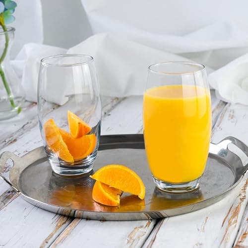 6X 510ml Hiball Glasses - 'Tondo' Range - Modern Highball Cocktail Juice Water Tall Drinking Tumblers - Dishwasher Safe - by Argon Tableware thumbnail 8