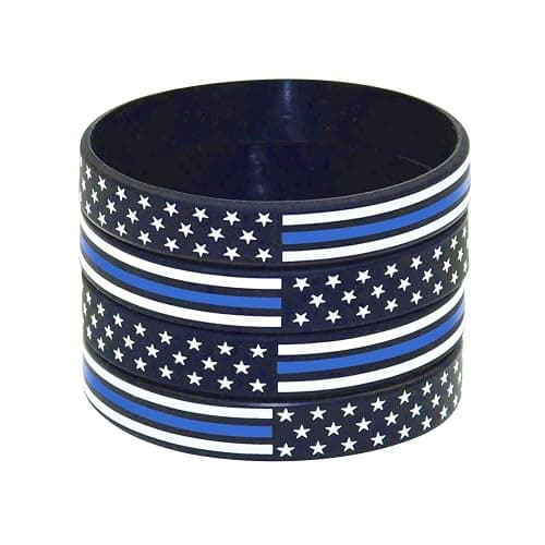 Great 1 American Flag Silicone Stretchable Bracelet 4-Pack thumbnail 3