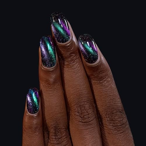 ILNP Deep Space - Teal to Purple Magnetic Holographic Nail Polish thumbnail 7