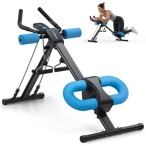 MERACH Bauchtrainer Bauchmuskeltrainer für Zuhause Multifunktionale Trainingsgerät für Ganzkörpertraining Abdominal Ab Machine mit LCD-Monitor - Image 1