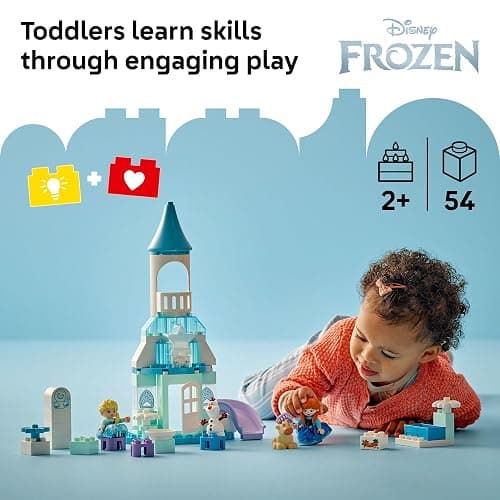 LEGO DUPLO Disney Anna and Elsa’s Frozen Castle Party - Toddler Toy for Girls and Boys 2+ - Building Blocks for Pretend Play and Sensory Development - Preschool Learning Gift for Kids - 10455 thumbnail 2