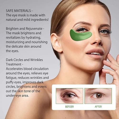 30 Pairs Seaweed Eye Cover Eye Pads Anti-Ageing Eye Cover Collagen Eye Cover Moisturising Eye Patches Removing Dark Circles Fine Lines Wrinkles Eye Bags Puffiness,Eye Skin Care Pads With Collagen thumbnail 8