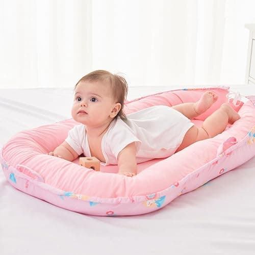 Viviland Baby Lounger Snuggle Me Lounger Fits 0-24 Months Newborn Infant Babies, Princess thumbnail 8