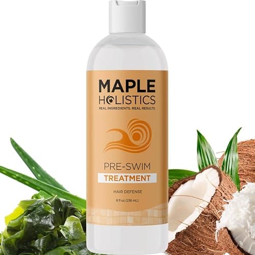 Pre Swim Chlorine Hair Protection Treatment - Saltwater & Pool Hair Protector for Swimming with Barrier Protecting Plant Amino Acids - Helps Prevent Dryness Greening Color Fading & Frizz (8 Fl Oz) thumbnail 3