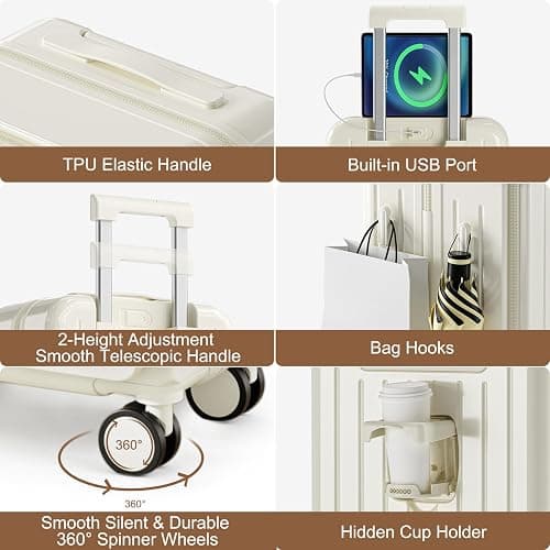 Luggage Sets for Women 4 Piece thumbnail 4