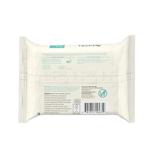 Aveeno Calm + Restore Unscented Makeup Remover Face Wipes, Fragrance Free Facial Cleansing Towelettes with Oat Extract & Calming Feverfew Leave Skin Feeling Soothed, Alcohol Free, 25 ct thumbnail 7