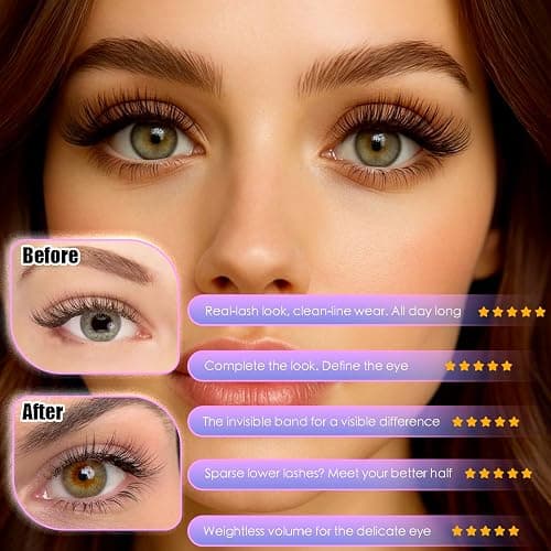 TEESTOU Fox Eye Bottom Lash Clusters Natural Look DIY Lash Extension for Under Eye Line Clear Band Pre-Mapped C Curl Lower Individual Eyelash Extension 4-8mm Soft Reusable Easy Apply 384pcs thumbnail 4