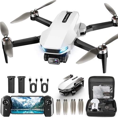 GPS Drone with Camera for Adults, 2K HD GPS Drones with Auto Return, Follow Me, Circle Fly, Waypoint Fly, Optical Flow, Brushless Motor, Foldable 5G Transmission FPV Quadcopter - Image 1