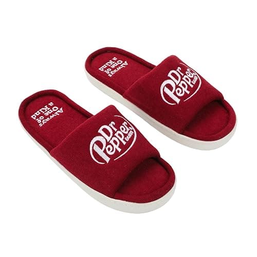 Bioworld Dr Pepper Always One Of A Kind Men's Red Slide Slippers -Small thumbnail 5