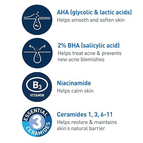 CeraVe Acne Control Gel, 2% Salicylic Acid Treatment With Glycolic Acid + Lactic Acids + Niacniamide, Acne Gel Helps Clear Blemishes Without Over Drying, Alcohol Free & Oil Free, 1.35 Fl Oz thumbnail 3