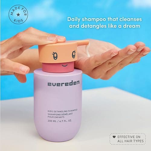 Evereden Kids Shampoo | Detangling Shampoo for Girls with Curly or Straight Hair | Clean, Non-Toxic, and Gentle Haircare | Sulfate-Free, Hypoallergenic, Safe for Daily Use | 6.7 fl oz (Pack of 2) thumbnail 2