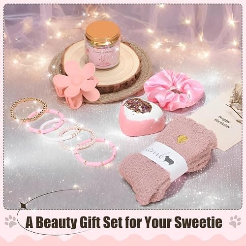 HIDDEN NUTS Birthday Gift for Teen Girls, Happy Birthday Box for Girl, Cute Preppy Stuff for Tween Girls, Christmas, Cute Daisy Aesthetic Glass Cups Tumbler Teen Gals Gifts Set 8pcs thumbnail 5