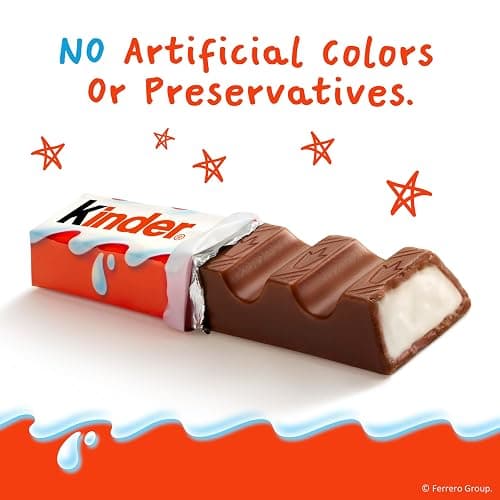 Kinder Chocolate, 18 Four Count Packs, Milk Chocolate Bar with Creamy Milky Filling, Individually Wrapped Candy, 1.8 oz Each thumbnail 8