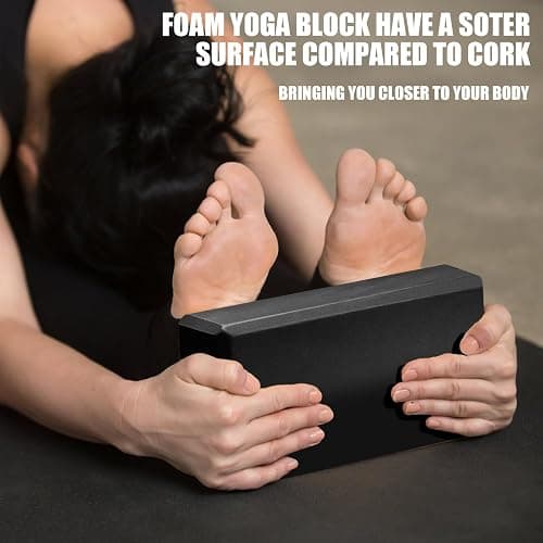 2 Pcs Yoga Blocks, 9"x6"x3" Foam Blocks Yoga Props for Pilates Stretching and Meditation Exercise Blocks Lightweight Yoga Essentials thumbnail 6