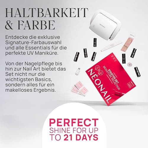 NÉONAIL Signature Selection Starter Set - LED UV Lampe 22W/48 - UV Nagellack - Maniküre Set - Top - Starterset mit Lampe - Sets - Nagellack Set - Farben - Base - Manicure - Nagelset thumbnail 3