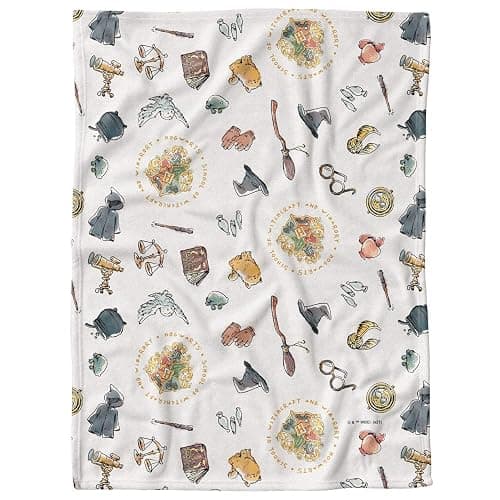 Harry Potter Lightweight Baby Blanket, 30"X40", Whimsical Icons Unisex for Infants Girls & Boys thumbnail 5