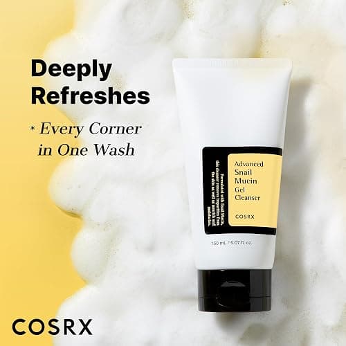 COSRX Advanced Snail Mucin Gel Cleanser, 5.07 Fl Oz / 150 mL, Rich Daily Deep Cleansing Gel for Dry & Sensitive Skin, Korean Skin Care, Not Tested on Animals, No Parabens, Stocking Stuffers thumbnail 7