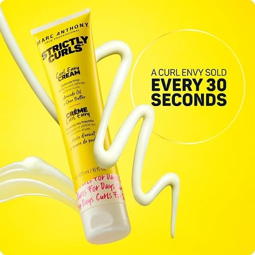 Marc Anthony Curl Defining Styling Cream for Curly Hair, Strictly Curls - Moisturizing Hair Defining Cream Softens & Detangles Coarse, Frizzy Curls with Shea Butter - Styling Product Reduces Frizz thumbnail 6