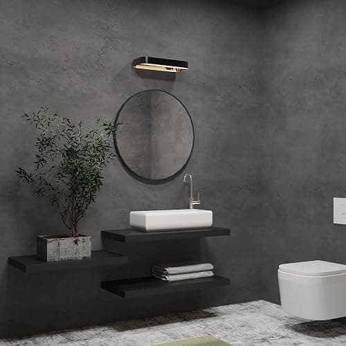 16"×354" Dark Grey Black Concrete Wallpaper Peel and Stick 3D Thick Faux Concrete Cement Contact Paper Vinyl Wrap Stained Matte Textured Waterproof Wall Sticker for Walls Bathroom Garage Living Room thumbnail 4