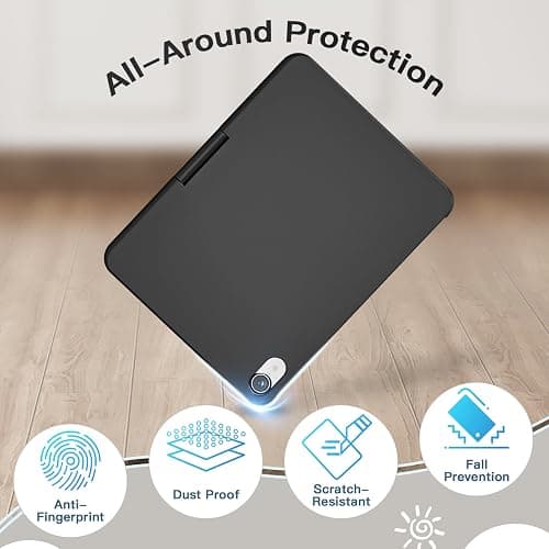 RAYMCRAFT Keyboard Case for iPad mini 7 A17 Pro(2024) & Mini 6 (2021) 8.3", 360° Rotate Case for iPad mini 7th/6th Generation, 7 Colors Backlit Keyboard with Trackpad, Type-C Rechargeable, Black thumbnail 7