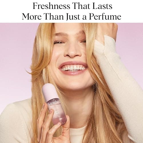 Kitsch Hair Perfume for Women - Sheer Violet | Clean, Deodorizing & Patented Odor-Eliminating Technology Hair Spray & Body Mist - Freshen Hair, Body & Pillows - Raspberry, Soft Musk Scent - 50mL thumbnail 3