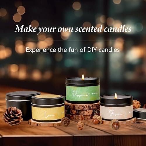 SAEUYVB Candle Making Kit, Candle Making Kit for Adults - DIY Starter Soy Candle Making Supplies-Including Soy Wax,Electric Stove,Melting Pot,Candle Wicks,Rich Scents,Stickers,Etc thumbnail 4