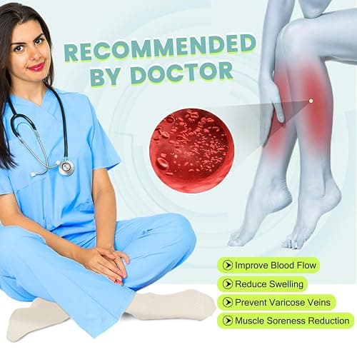 Copper Compression Socks 15-20 mmHg for Men & Women 8 Pairs – Circulation Support for Nurses, Travel, Running, Hiking, Soccer thumbnail 7